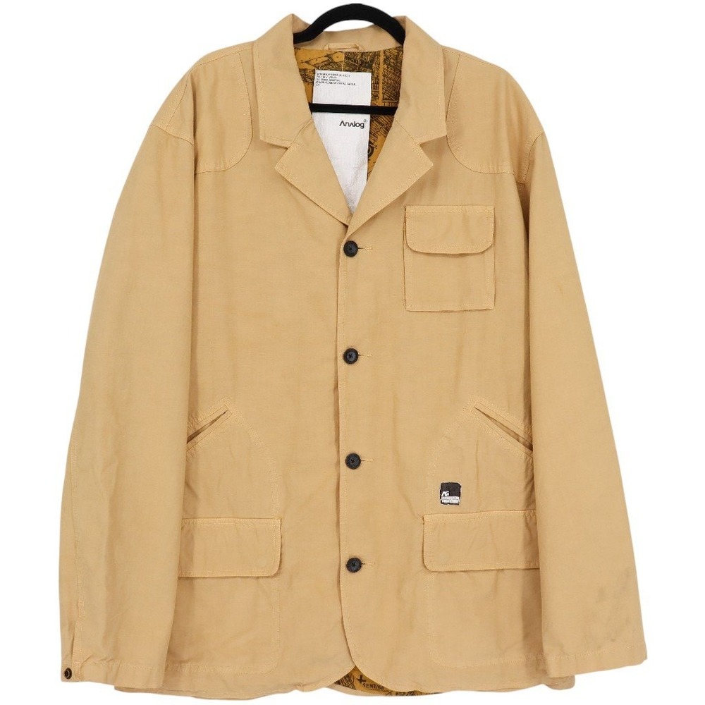 Burton Analog Men's Auger Street Utility Blazer Jacket Size XL Tan Canvas Casual